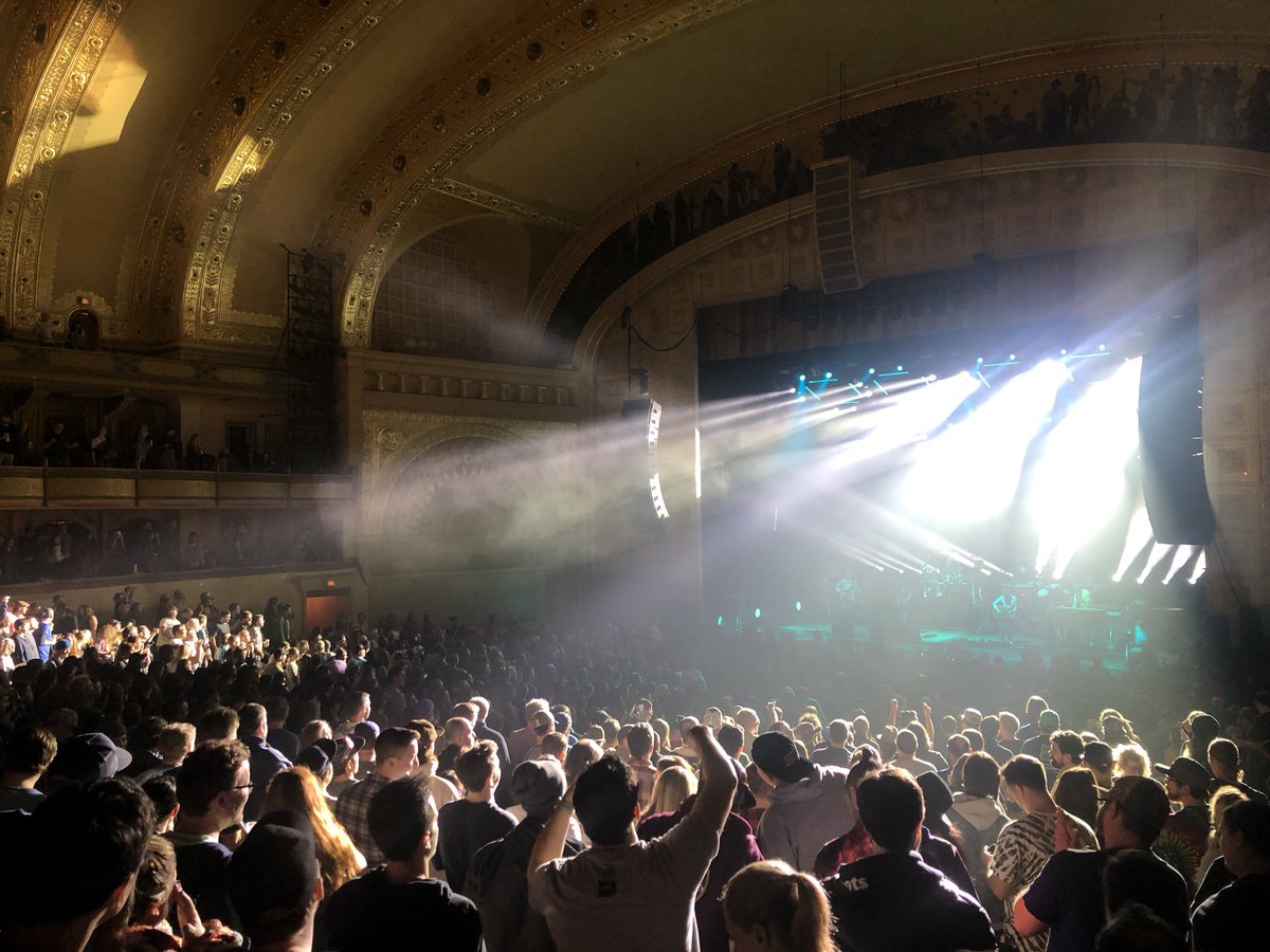 Number 23, the Auditorium Theatre.Only seen one show here, and it was a doozy of a  @SCI_Official show thanks to my generous pal  @Max_Wolly. This might be the most beautiful room in the city. &ndash; bei  Auditorium Theatre