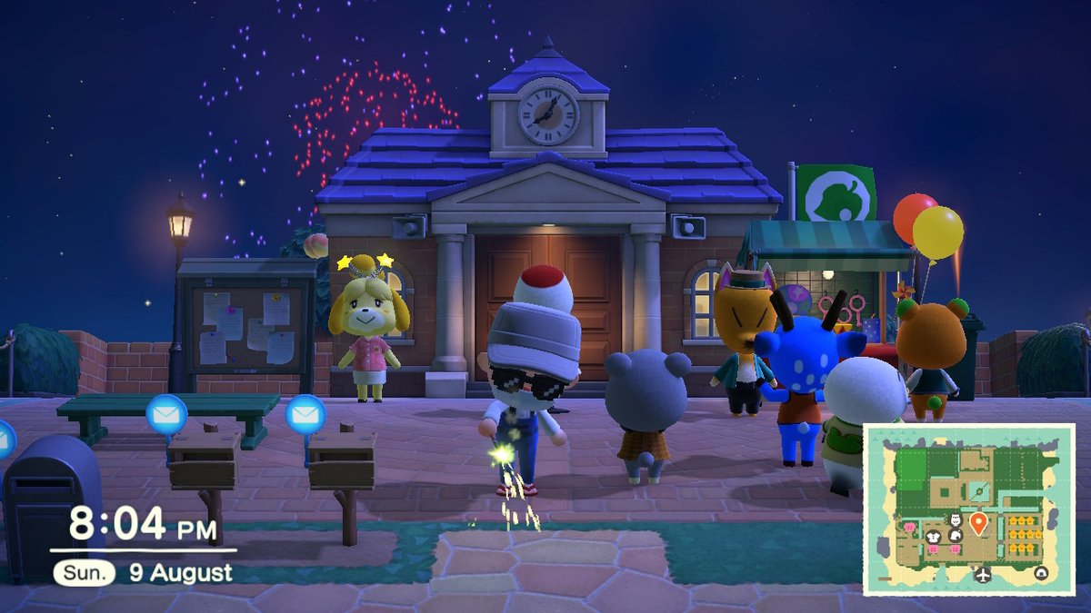 switchderk's tweet photo. Fountain and sparkler #AnimalCrossing #ACNH #NintendoSwitch https://t.co/mq66z6gLIP
