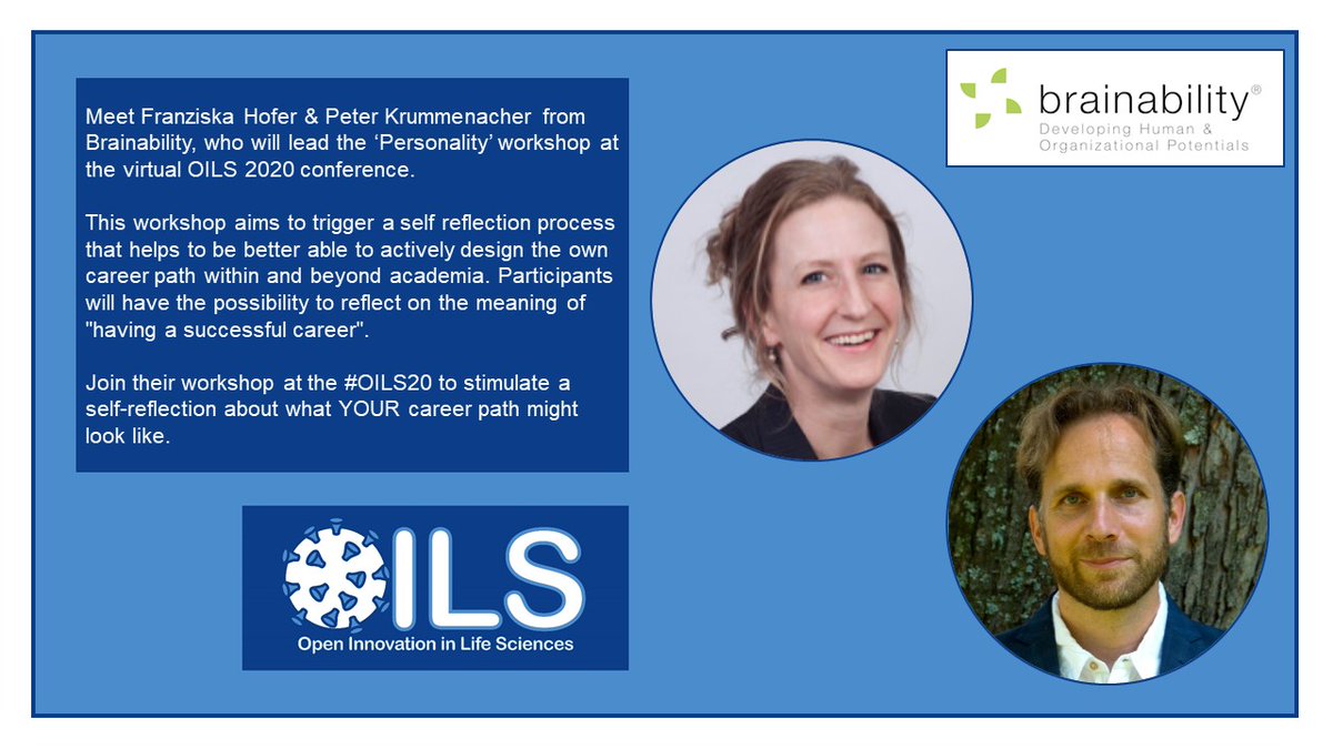 OpenLifeScience's tweet image. Personal career planning is much more than collecting diplomas &amp;amp; work experience. Join the #Brainability workshop at #OILS20 to start a self reflection process that helps you actively design your career path within and beyond academia. oils20.b2match.io
#AcademicTwitter