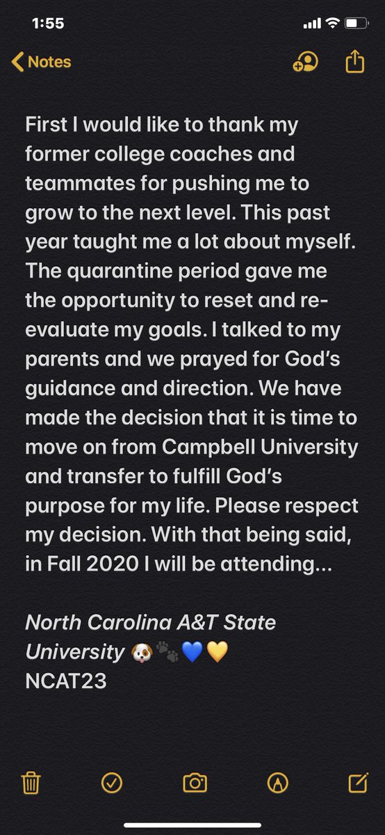 bjpeake2's tweet photo. Joshua 1:9
Have I not commanded you? Be strong and courageous. Do not be afraid; do not be discouraged, for the LORD your God will be with you wherever you go. #NCAT23 https://t.co/S6G5Lsrdfh