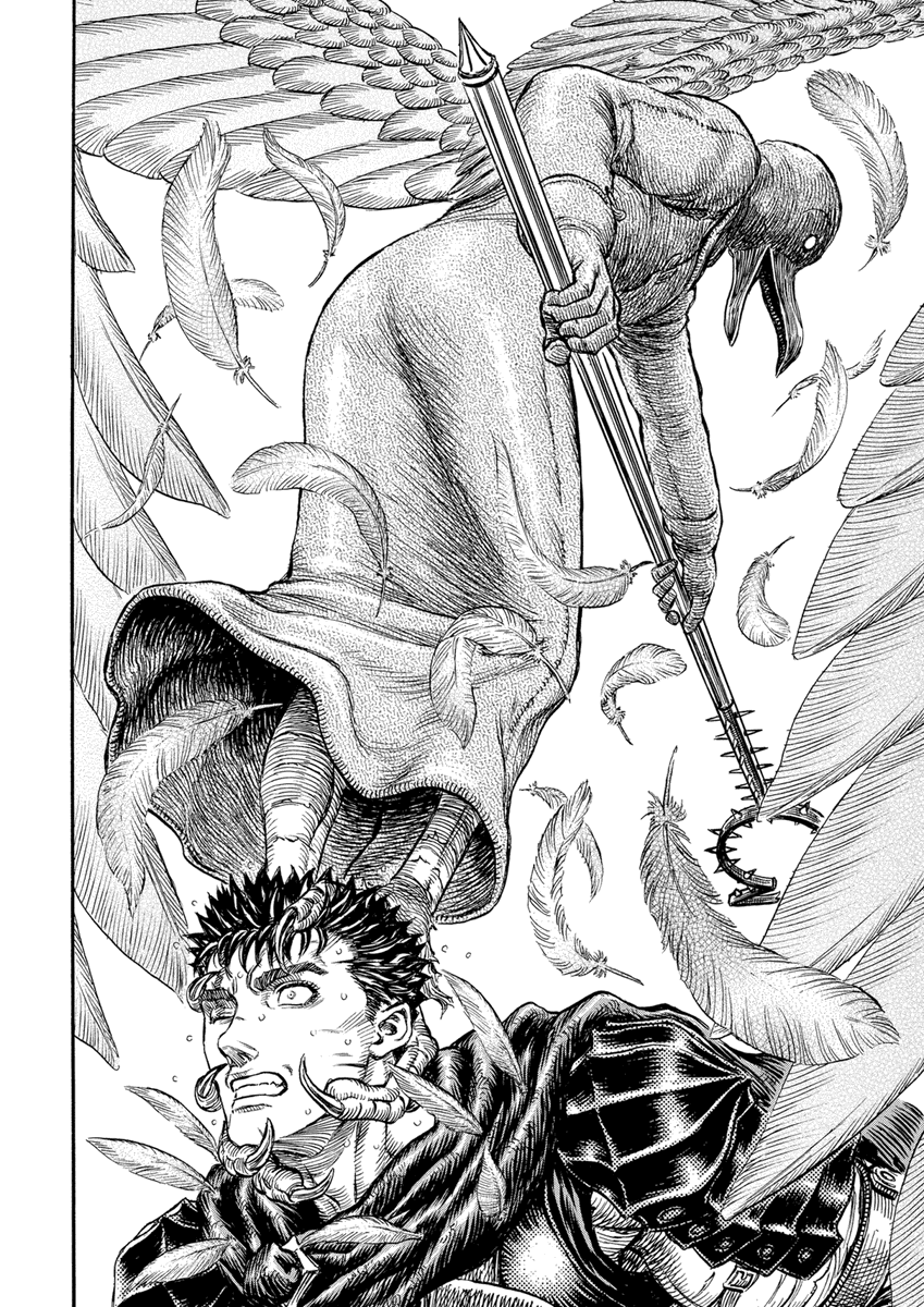 Tharizdun03's tweet photo. I'm sorry, this is getting really repetitive, but holy shit. This is no longer a manga, but an art gallery. #Berserk https://t.co/shUZPnZy44