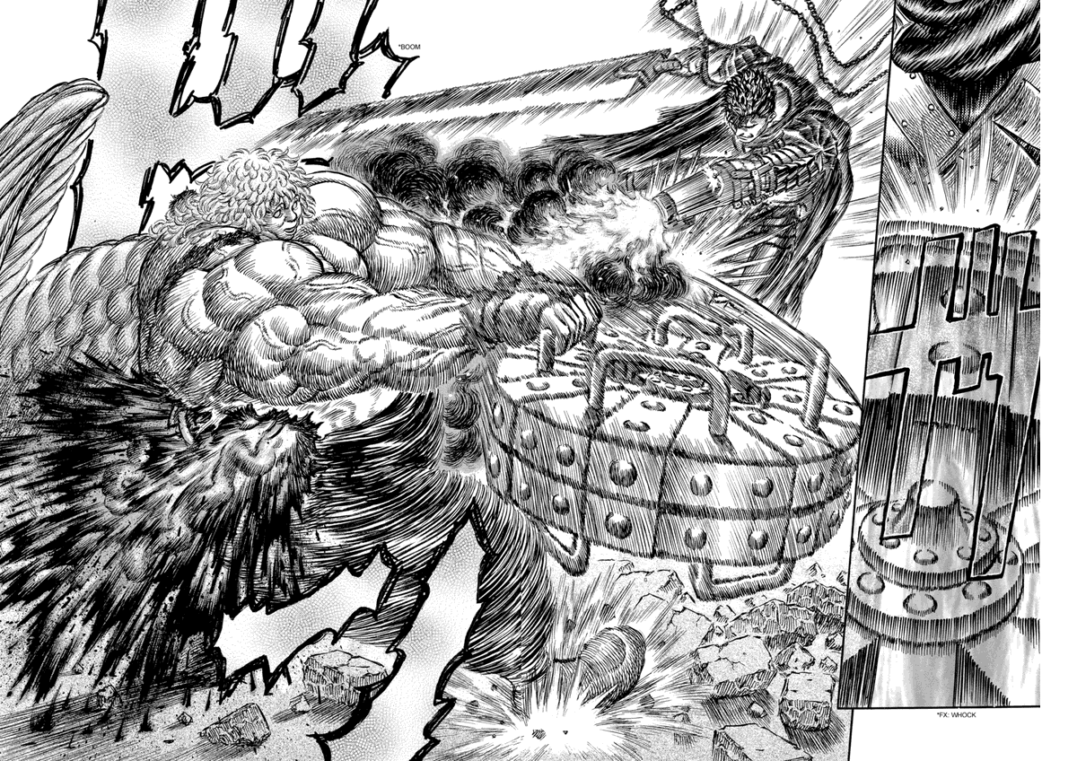 Tharizdun03's tweet photo. I'm sorry, this is getting really repetitive, but holy shit. This is no longer a manga, but an art gallery. #Berserk https://t.co/shUZPnZy44