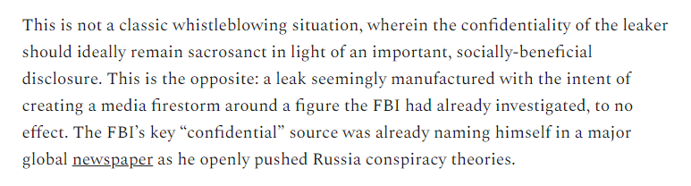 Right here is the most stunning paragraph in Schrage's article. Remember, he just earlier linked to a column Halper had publicly written for The Financial Times. He **seems to directly claim that Halper himself is the Flynn phone call leaker**.