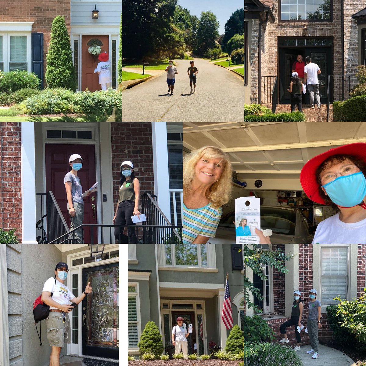 Twenty of GCAR volunteers helped Karen Handel’s door knocking yesterday. Thanks for coming to work under hot weather! We must help Karen Handel win back the 6th!  President Trump and all republican candidates must win!  #TeamHandel  #GA06 #georgiagrit  #LeadRight #APAForTrump