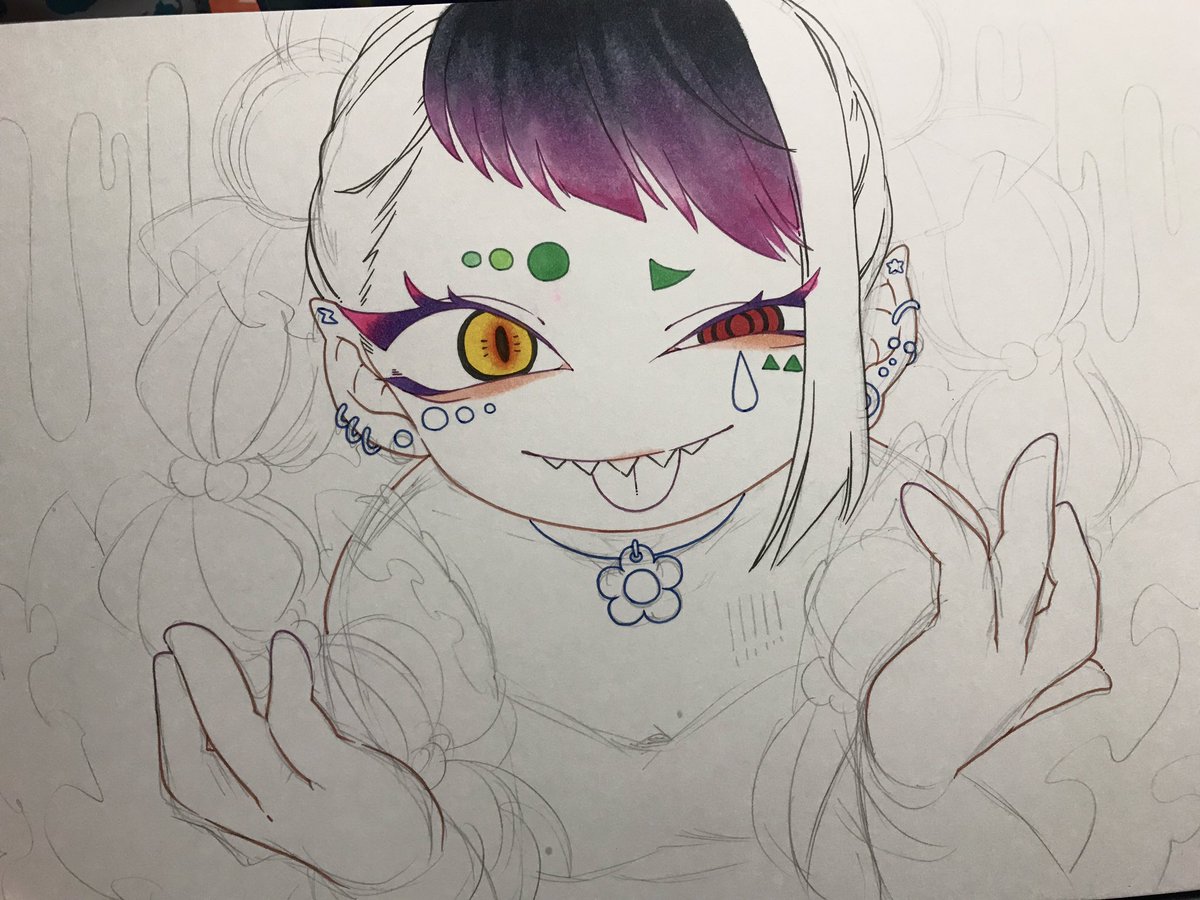 めちゃくちゃな描き方してる 