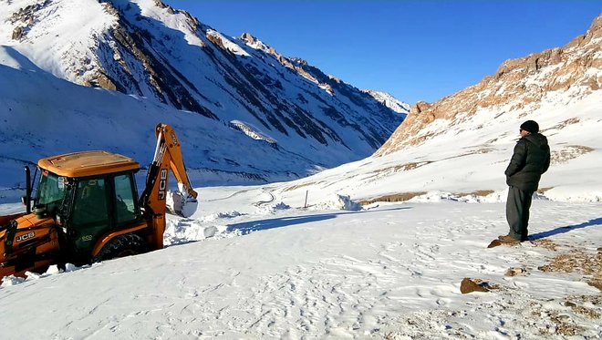 +- Road existed from Khalsi till Neyak village and rest of the road was opened a few days back.- Road passes through two high altitude passes - Sirsir La (15,500 ft; pic1) and Sangge La (16,500 ft; pic2) (both pics sourced from internet)