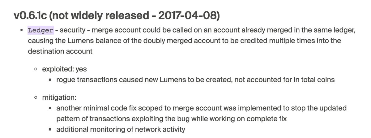 Even the blockchain itself can be unreliable. In Stellar, there is a field in every transaction that attests to the supply. Following an inflation bug in 2017 that created 2.2b XLM, this field was wrong! If you added up all the XLM, you ended up with more.