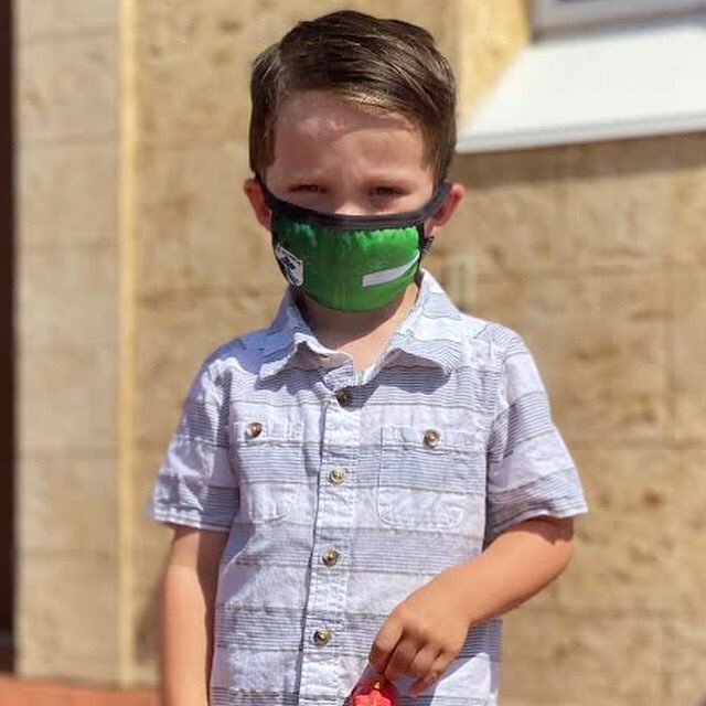 spcsjax's tweet photo. We loved seeing one of our PreK-3 students in his new custom St. Patrick Catholic School face mask! Thank you @T5Sportswear! ๐ท
#CantMaskOurStudentsPotential #ALLinForHealth #ALLinForSafety #ALLinForJoyfulLearning https://t.co/eZ06u9Qwgb