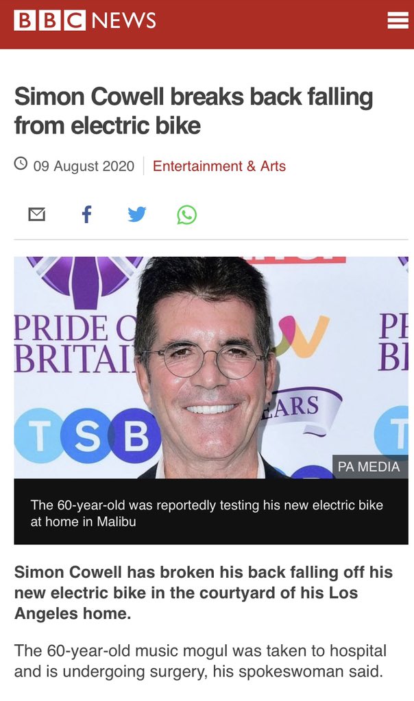 That’s what I call Karma.#SimonCowell @SimonCowell #simoncowellisoverparty