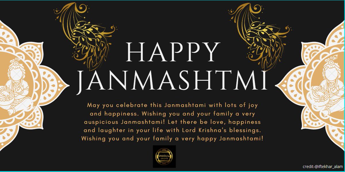 ShadowChrome4's tweet photo. HAPPY JANMASHTMI TO ALL🙂🙂

#Janmashtami #janmashtami2020 #ShadowGate #ShadowGate https://t.co/jJcFUMEobF