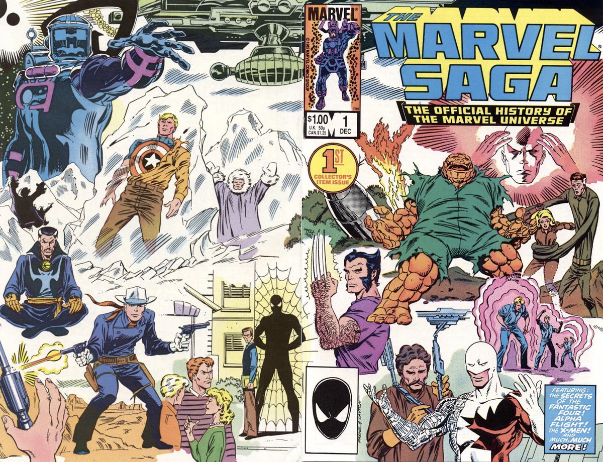 Started a read of Marvel Saga: the Official History of the Marvel Universe. Always loved the premise behind this but never finished reading (or the new one!). This might become podcasts later but I wanted to drop here to add visuals. Let’s go cause I got comments/questions!