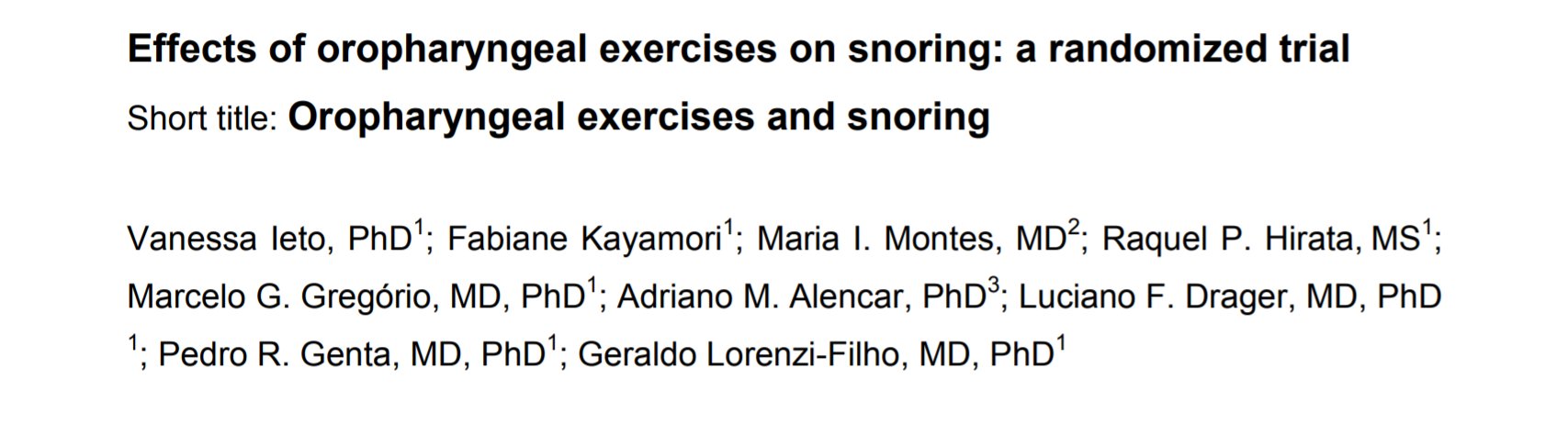 Exercises to Help with Snoring - Specialty Physician Associates