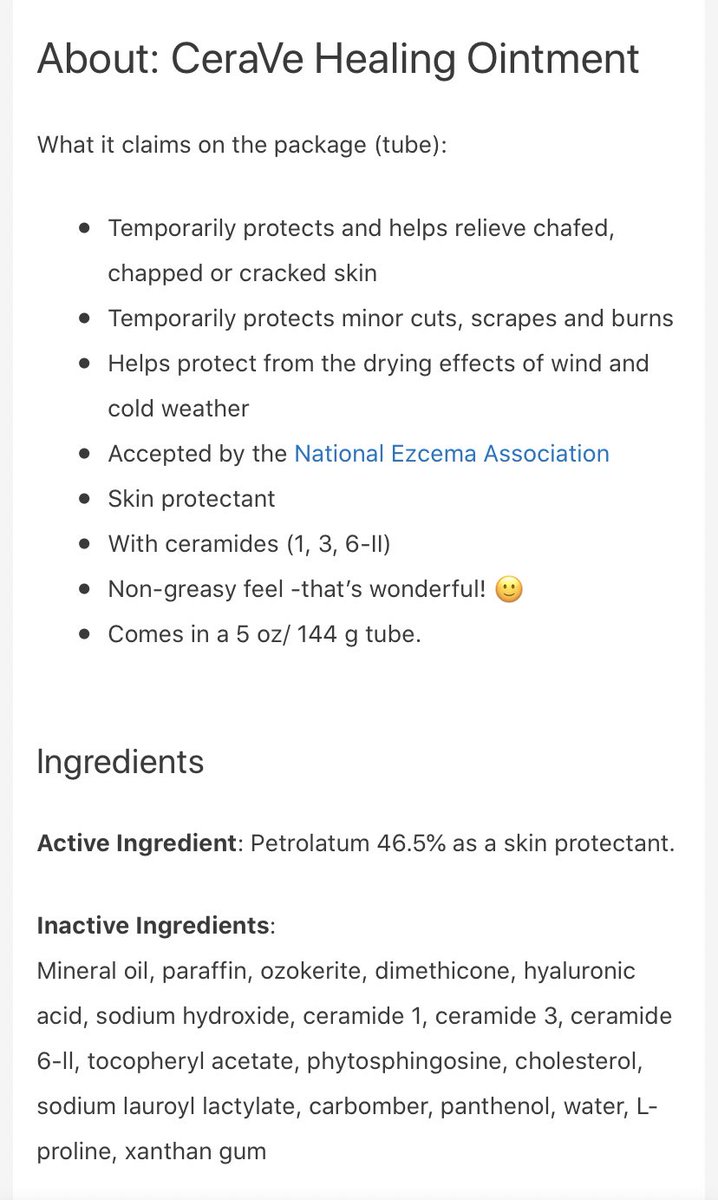 For Cerave Healing Ointment tu pulak. Kalau nak tau texture dia sebijik macam vaseline. Maybe thicker. Dia acts as skin protectant la. Since dia ada ceramide and hyaluronic acid jugak, it’s a good product nak guna masa nak repair balik skin barrier.