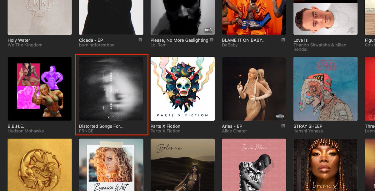 unclefrnge's tweet photo. i am in shock and awe that I'm on Apple Music's Featured releases, but probably more in shock and awe that I'm right next to @HudMo https://t.co/ZrP0AP04lz