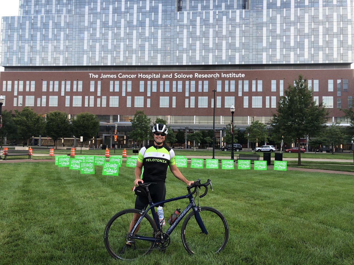 Finished the last 53 this morning. So proud of my amazing wife and kiddos. 237 miles ✅. Can’t thank all of our donors and supporters enough. <a href="/Pelotonia/">Pelotonia</a> #onegoal #mypelotonia