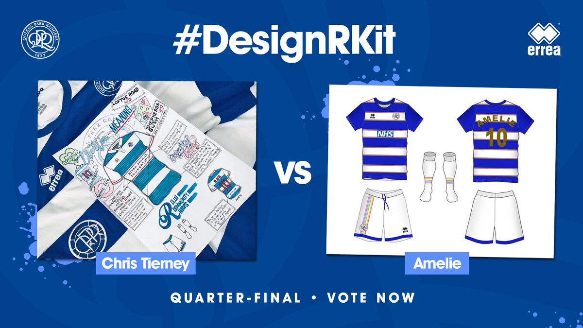 QPR's tweet photo. Chris Tierney 🆚 Amelie

Kicking-off our #DesignRKit quarter finals 👇 https://t.co/jriCDf6z42