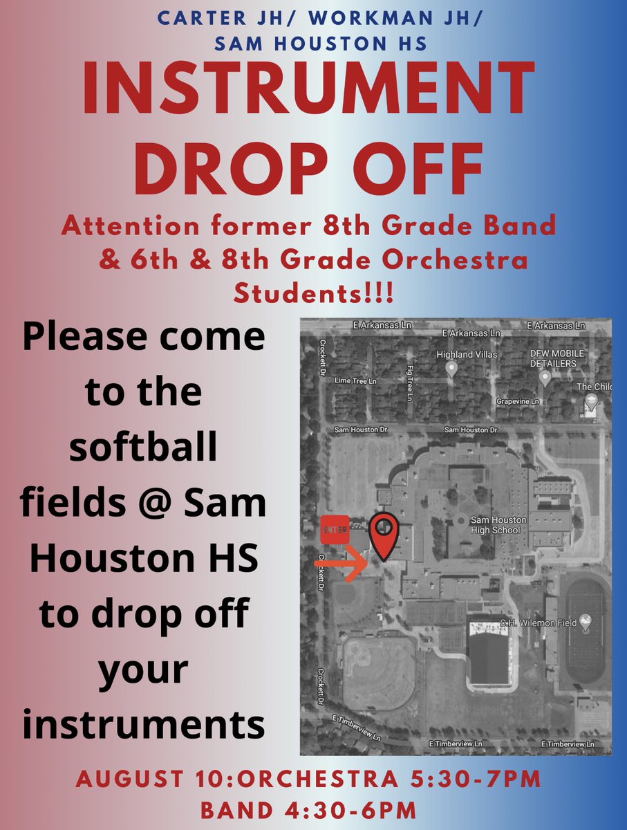 Former 6th &amp; 8th Grade Band Students: