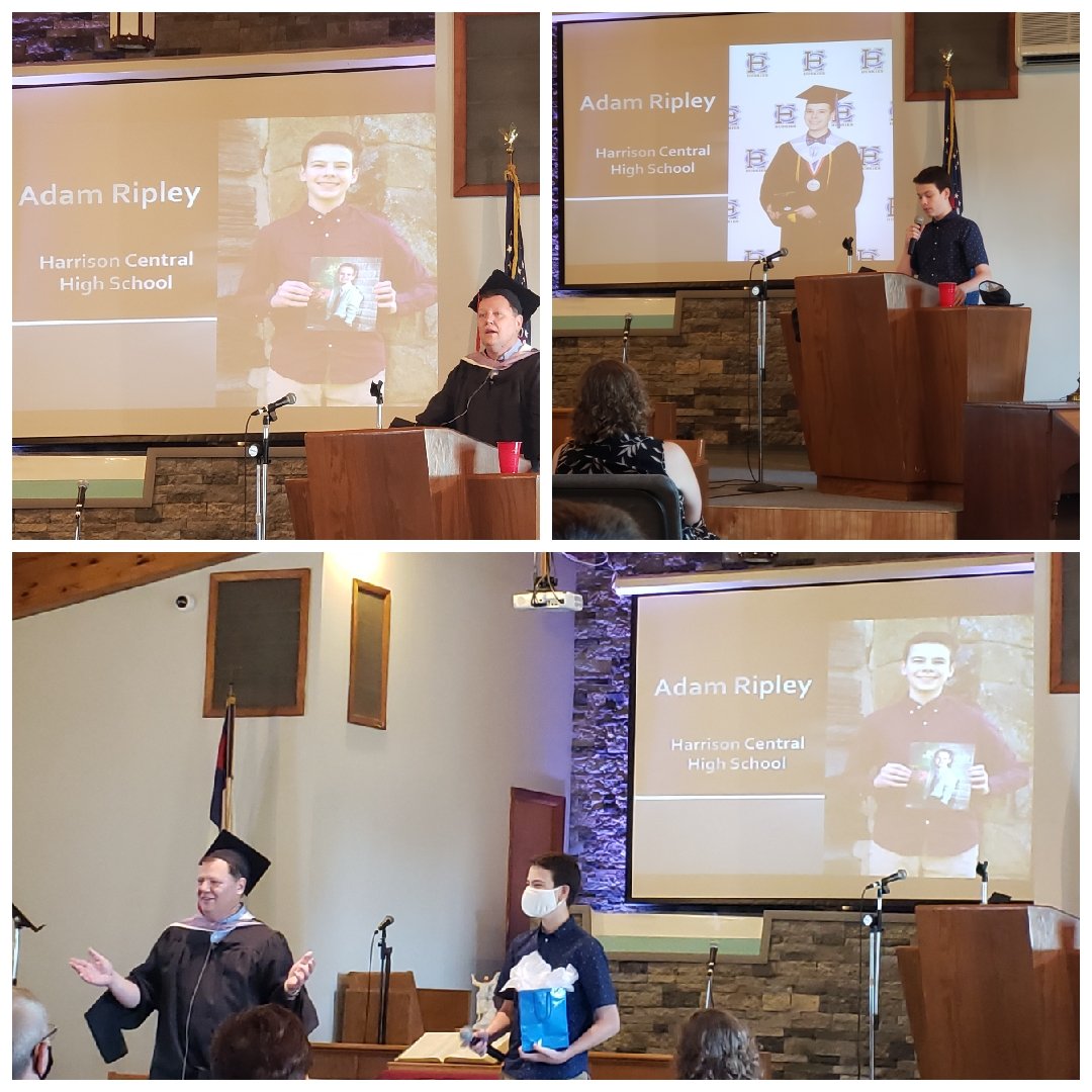 fcccadiz's tweet photo. Today we are excited to recognize Mr. Adam Ripley representing @HuskiesHCHS #Classof2020
We are very proud of this young man and all his accomplishments!
#HarrisonCentral #Settheexample #CongratulationsGraduate #ServantofGod #fccaplacetobelong https://t.co/Z9hufb1hfx