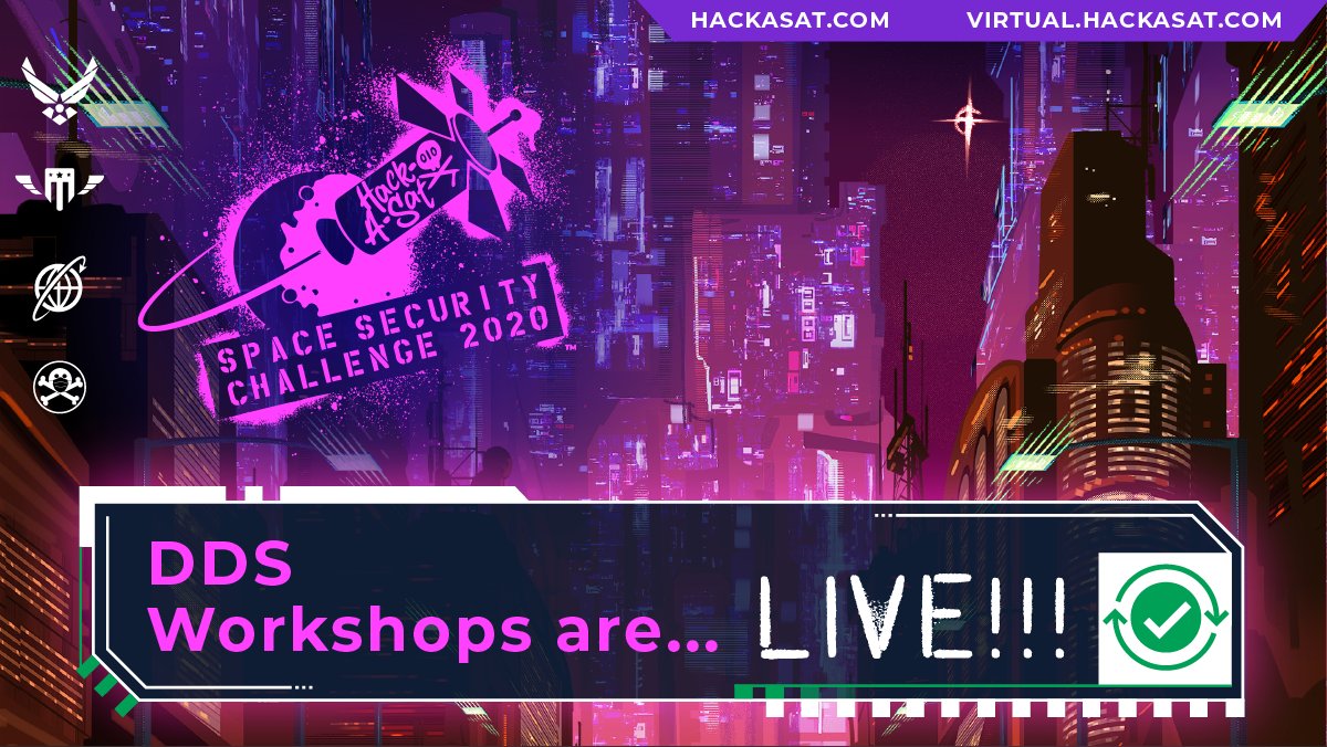 hack_a_sat's tweet image. Last chance! ⏰

Check out the Aerospace Workshops put on by @DefenseDigital in partnership with @SecureAerospace today -- dds-virtual.com.

#SecureSpace #Aerospace #CyberSecurity #HackASat #DEFCONSafeMode | @AFResearchLab @AF_SMC @defcon