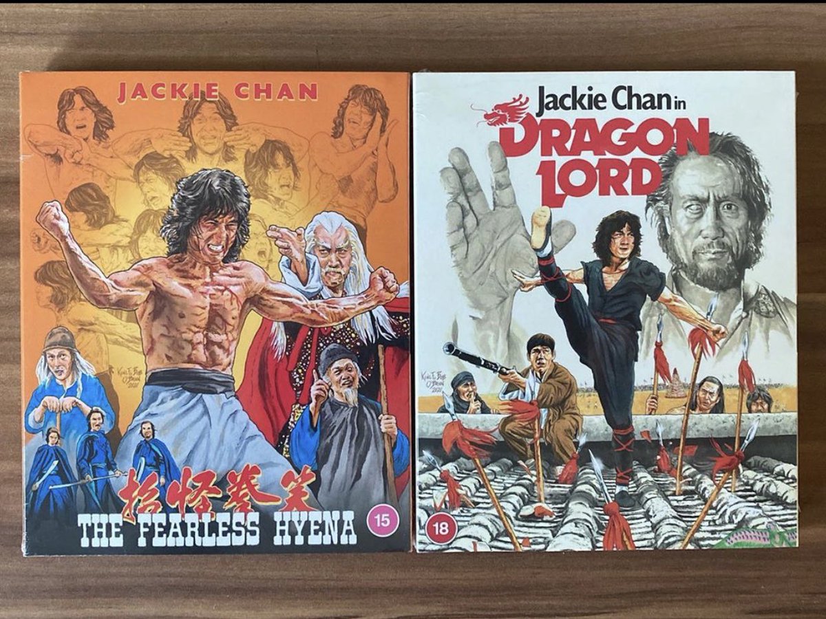 stephenwilson04's tweet photo. @88_Films keeping Jackie Chan fans happy #thefearlesshyena #dragonlord #jackiechan #bluray #goldenharvest #martialartsmovies #88films #88asiacollection https://t.co/hTqorOi3xL