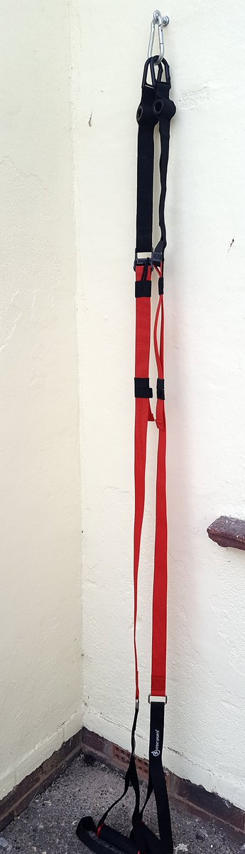 Fitted a mounting bolt for the suspension straps  on the patio.