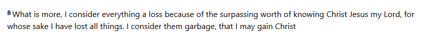 Paul was a very educated man but could not see the glory of God through all of his education. Grace had to be revealed to him by the Lord. Paul was willing to forfeit all for the knowledge of Jesus.