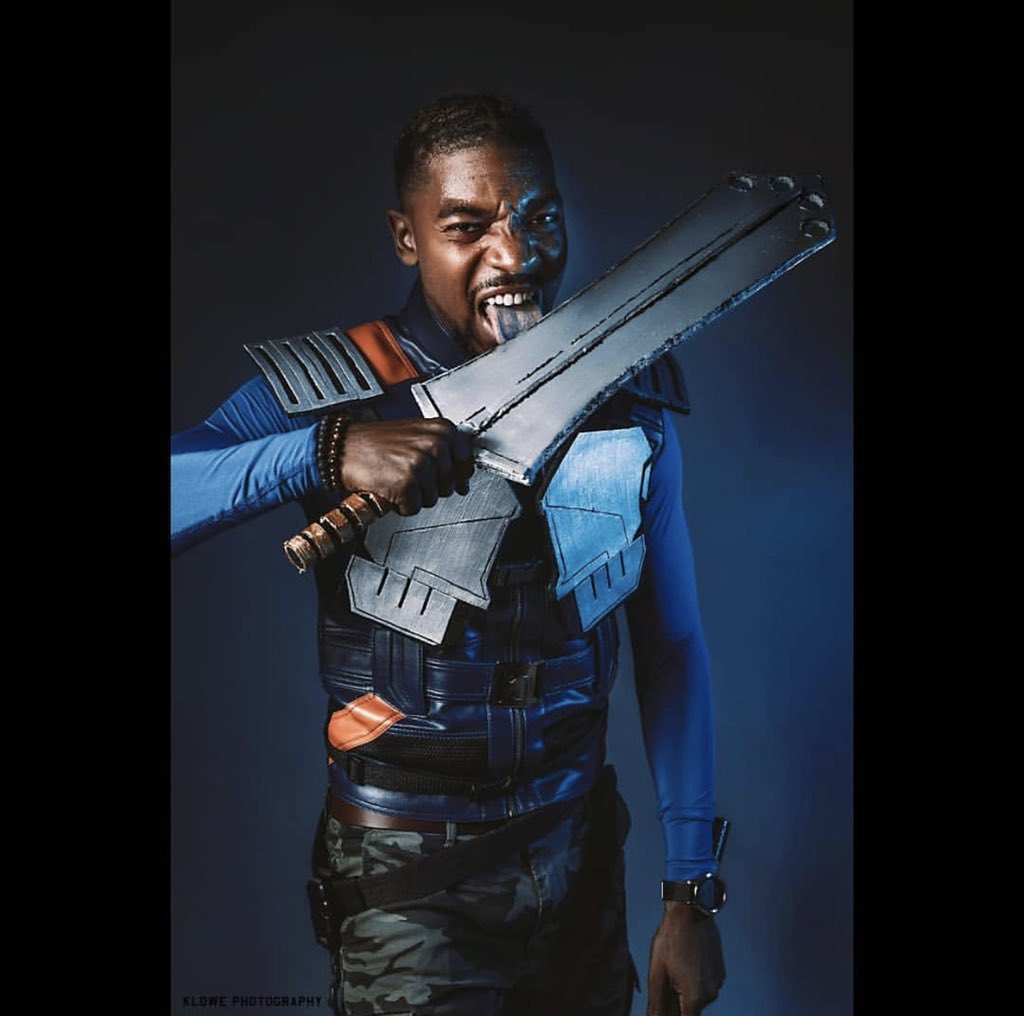 Cosplay_YourWay's tweet photo. @Cosplay_YourWay with Cos Clayton as #ErikKillmonger!
Use YOUR voice, express YOUR style, do it YOUR way!
#CosplayYourWay #cosplay #cosplayer #NerdySexyCool #Cospositive #diversity #cosplaysexy #cosslay #WeCosplay #wakandaforever #killmonger #wakanda #marvel #killmongercosplay https://t.co/Hu46fnflJd