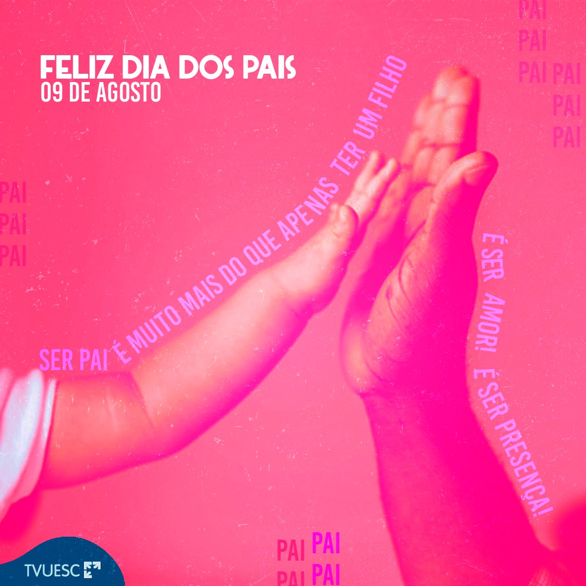 tvuesc's tweet photo. Hoje é o seu dia! Você que cuida, que ama, que  está sempre presente na vida dos seus filhos! Um feliz dia dos pais para todos vocês ❤️
#tvuesc #uesc #universidade #tvuniversitaria #diadospais #felizdiadospais https://t.co/WK60badBwe