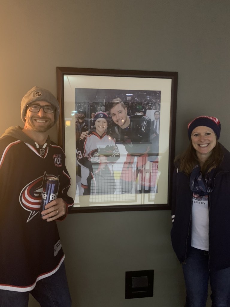 jimtarantine's tweet photo. Game day! Go #cbj good luck @CamAtkinson13 from one of your biggest fans! https://t.co/wdPRX0dQYn