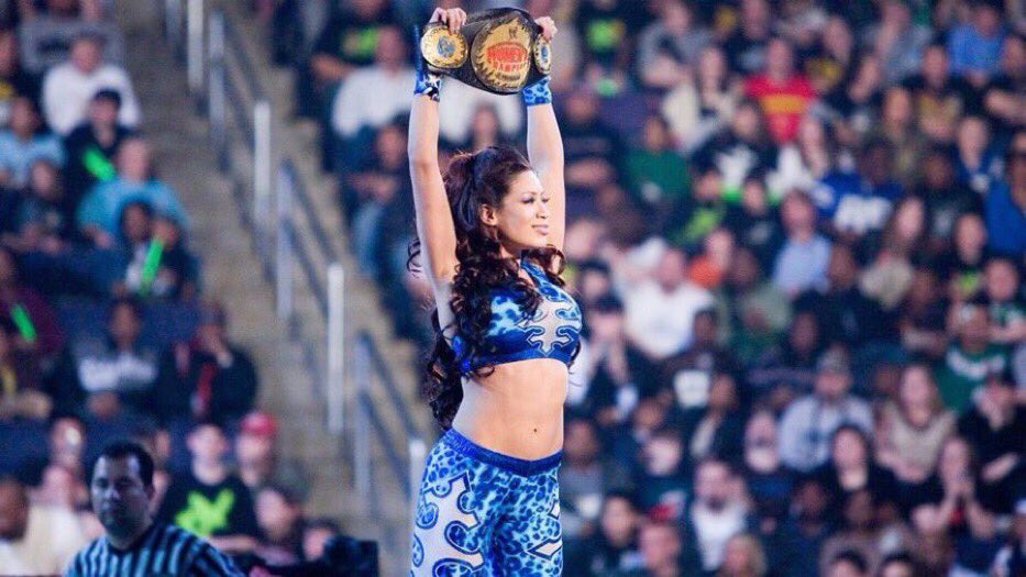 MelinasQueendom's tweet photo. Melina made 1 appearance back to wwe in nearly 8 years last year and this happened!
@VinceMcMahon pls don’t deny her, when her return got announced for #RawReunion ppl went crazy, we were so excited and that just shows how amazing and legendary Melina is.
#WeWantMelina https://t.co/nX7U3YrxzJ