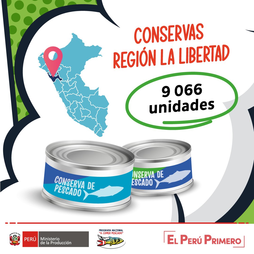 AComerPescado's tweet photo. 📣 Las ferias "Mi Pescadería" llegan a más regiones ofreciendo productos hidrobiológicos a las familias peruanas. 🐟🇵🇪
👉🏻 Conoce nuestras #RegionesPower del mes de julio. 🎊💪🏻
#ComeSanoComePescado
#PrimeroMiSalud https://t.co/ovA9HJMRDB