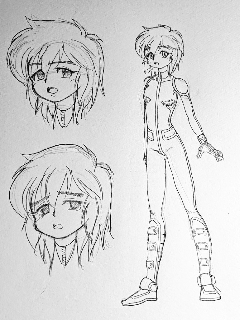 #うちの子描いてみませんかキャンペーン
今日の夜のお絵描き
2020年度版のショーコ。
表情は抑え目。
誰か描いてください♪
アレンジとか入れ放題
入れてください。
学ばせていただきますので♪ 