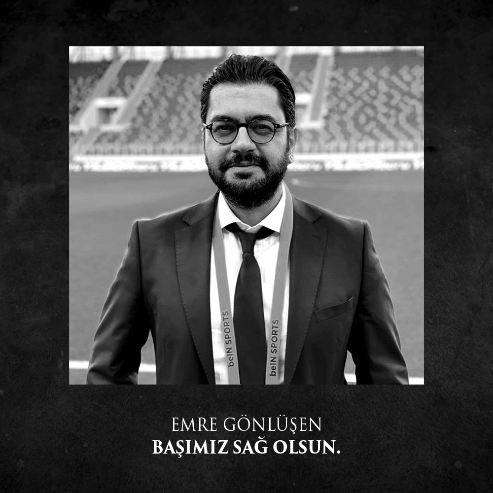 Spikerimiz Emre Gönlüşen, hayatını kaybetti. Digiturk ve beIN SPORTS ailesi olarak, ailesine ve sevenlerine başsağlığı diliyoruz. Başımız sağ olsun, unutulmayacaksın.