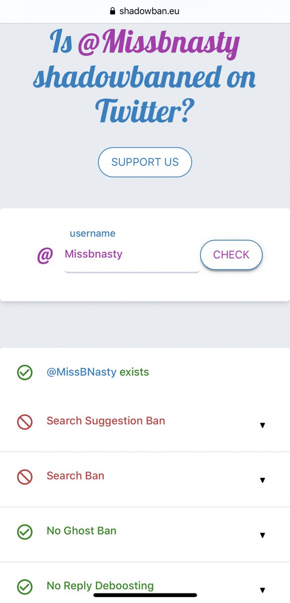 MissBNasty 👑 on Twitter "All of us get shadowbanned, btw. Doesn’t