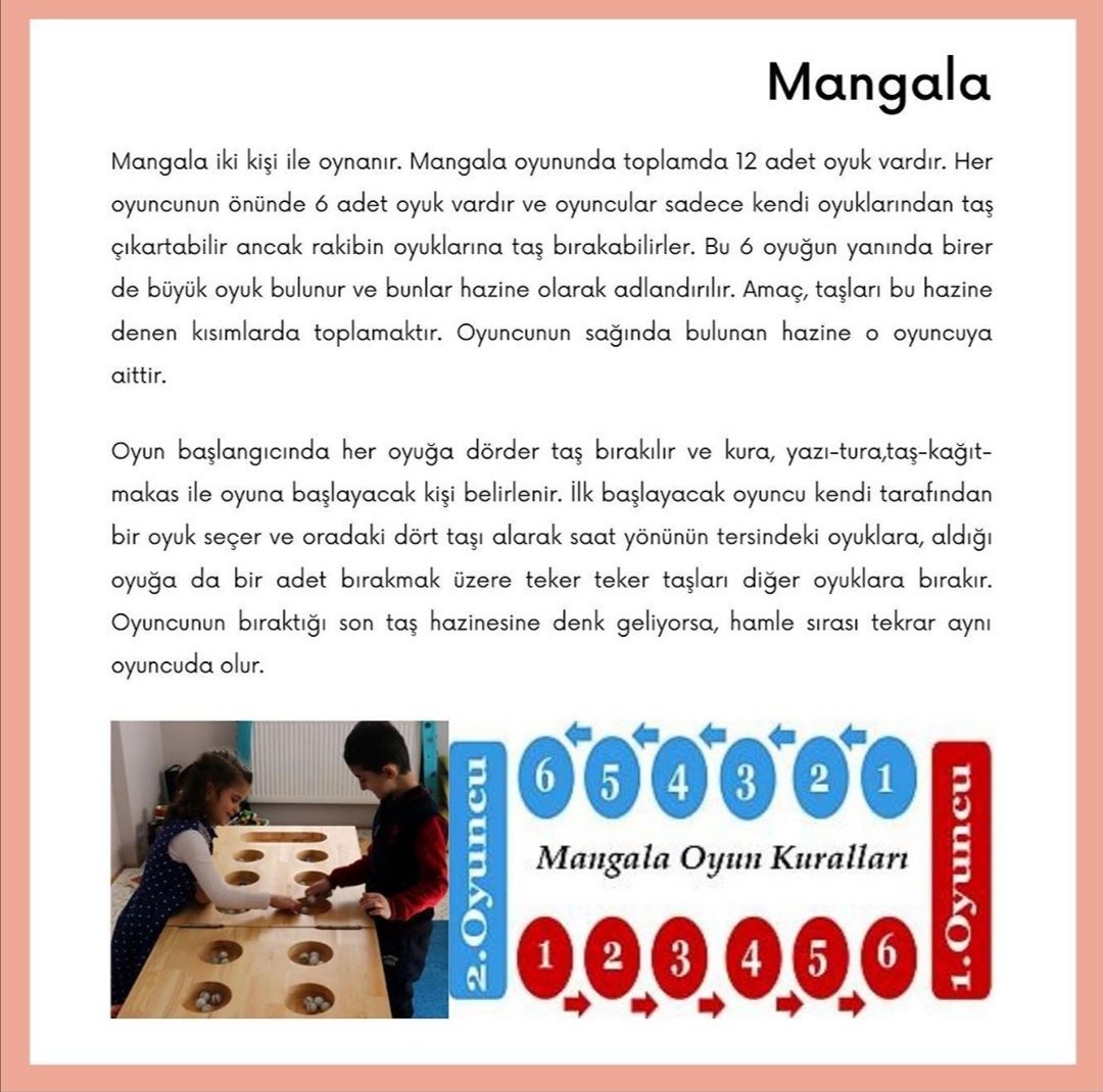 GamfedTurkey's tweet photo. Gönüllülerimizden @EsraKaradumane Geleneksel Oyunlar Yazı Dizisinde bu hafta sizlere "MANGALA'yı tanıtıyor.
#gamification #game #oyunlaştırma #oyunagel #oyunlaştırmagünlükleri #gamificationdesign #gamificationdesigntip https://t.co/GrqJUzlTKV