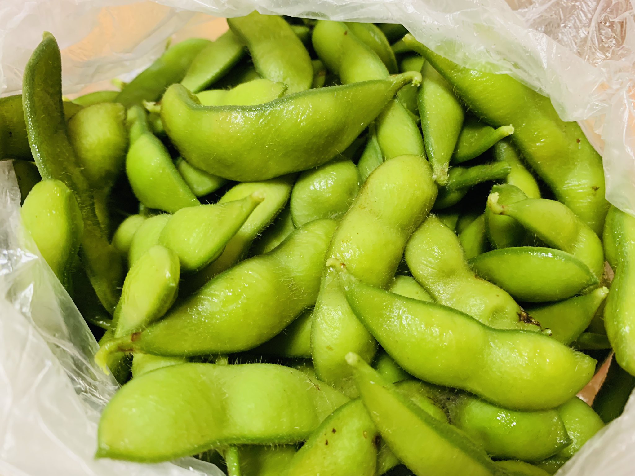 一条もんこ 今日のイベントに見附市から両親が来てくれました 約5ヶ月ぶりに会いました おもむろに渡された袋には 大量の茹でた枝豆と茄子の漬物が いつ帰省できるかわからない寂しさが ちょっと解消されました 茶豆おいしいなぁぁ T