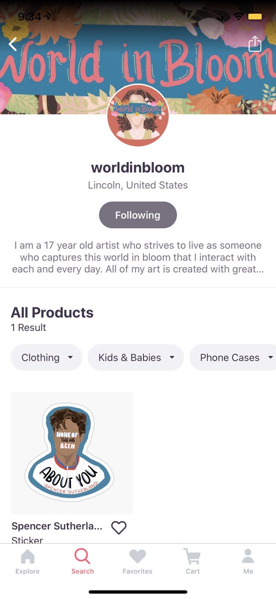 G2LSUTHERLAND's tweet photo. Hii friends my incredibly talented friend Natalie made this spencer sticker as requested and it is now on redbubble! Please go support her little shop “worldinbloom” or just search spencer sutherland on there and you’ll find it! @spencermusic https://t.co/cyCJQClZS3
