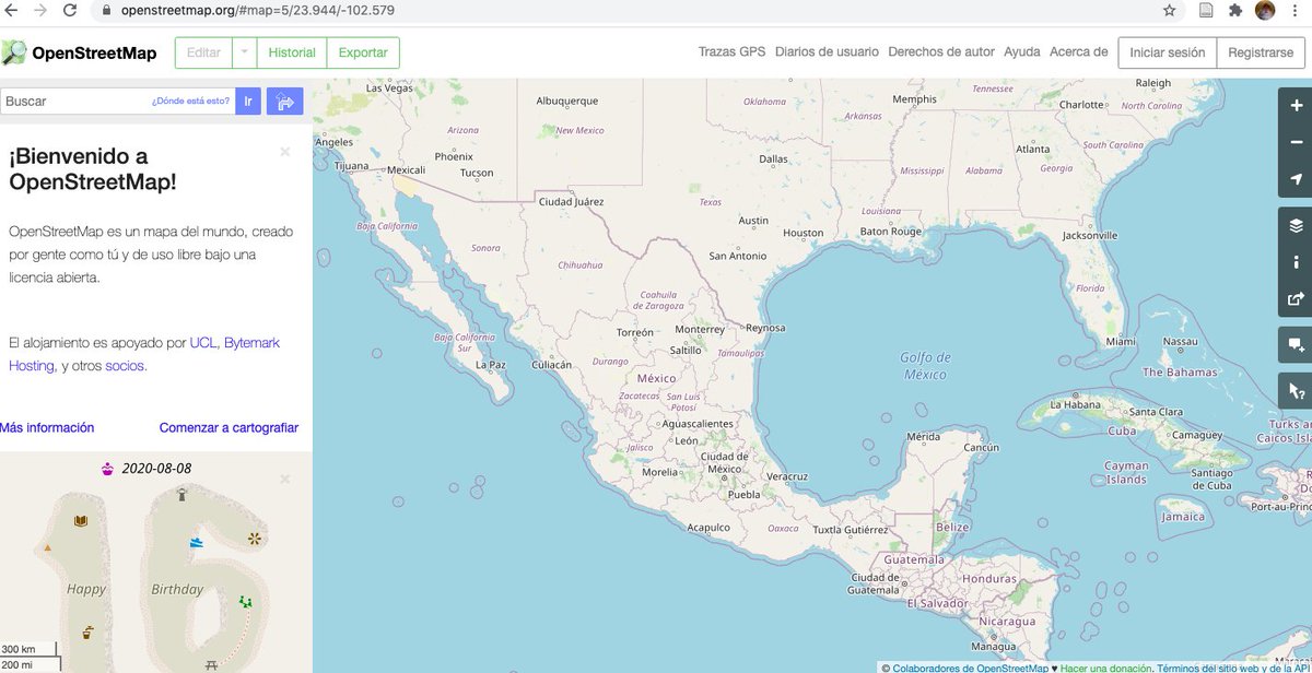 Wikimedia_mx's tweet image. 🥳Celebremos a #OpenStreetMap16 un proyecto colaborativo para crear mapas editables y libres.

🗺️¡Gracias a toda la comunidad que lo hace posible!

Conócelo más w.wiki/ZAB