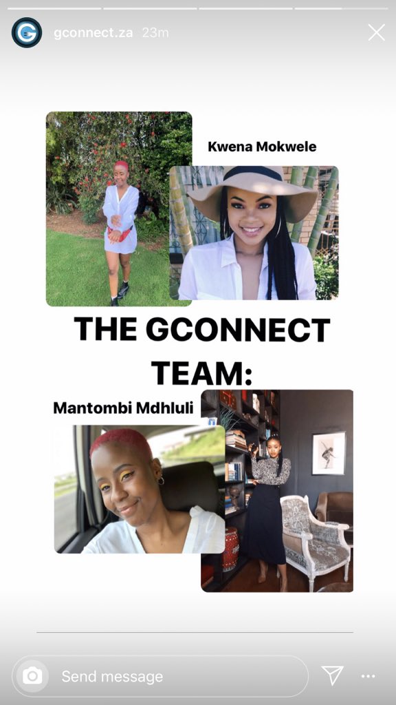 g_connect's tweet photo. Meet the Gconnect team: 
Kwena Mokwele: Co-founder &amp; Digital Strategist and 
Mantombi Mdhluli: Co-founder &amp; Social Media analyst. https://t.co/6MuyYuBFBh
