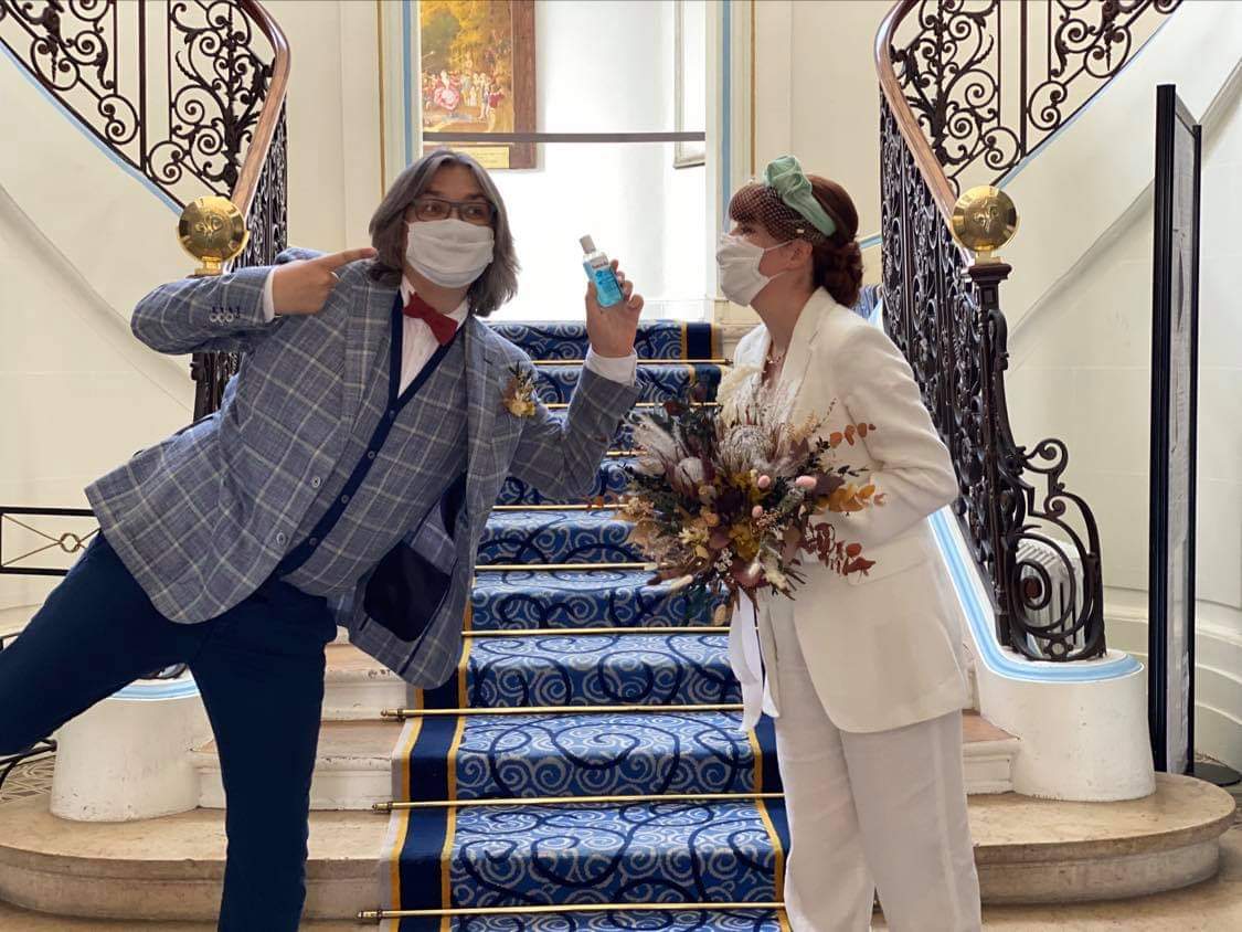 Getting married to the sound of Foux du Fafa by <a href="/fotc/">Flight of the Conchords</a> ✔️