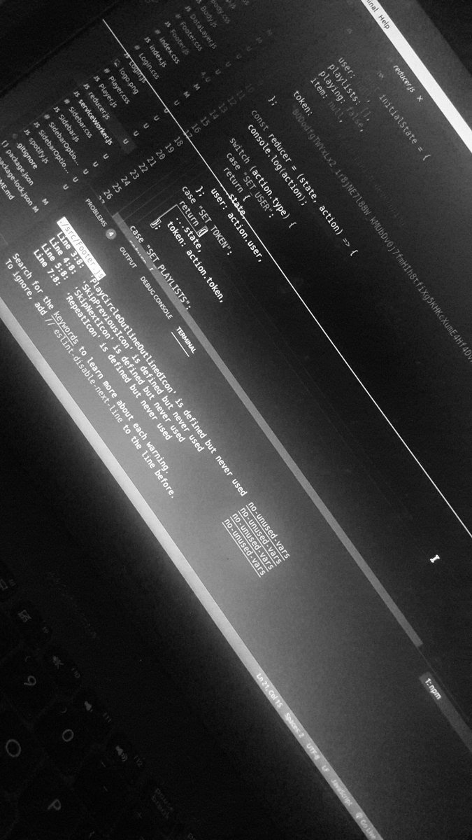 thisisrajitha's tweet image. Trying to finish this from yesterday, A f$* typo wasted my 20hrs😖
#reactjs #spotifyapi #Spotify #React