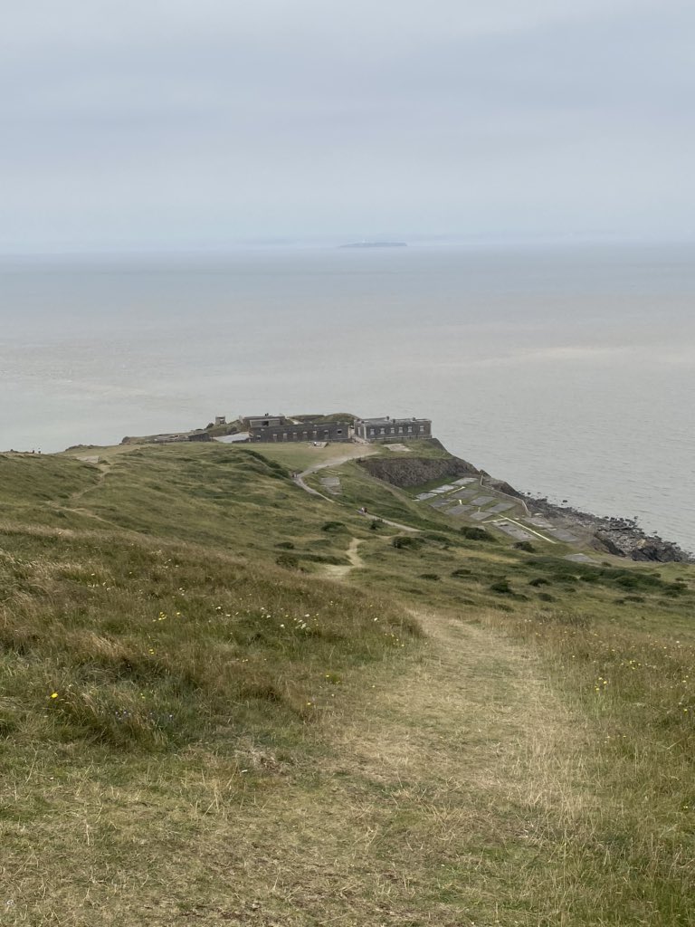 Took a walk across Brean Down this afternoon, and visited the fort located at its westerly tip. It was originally built in the 1860s (one of Palmerston’s Forts) and served as a sea defence against perceived French threat until 1901.  #History  #walking  #Somerset  #BreanDown  #NT