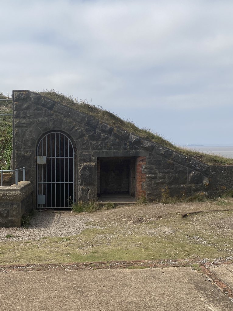 Took a walk across Brean Down this afternoon, and visited the fort located at its westerly tip. It was originally built in the 1860s (one of Palmerston’s Forts) and served as a sea defence against perceived French threat until 1901.  #History  #walking  #Somerset  #BreanDown  #NT