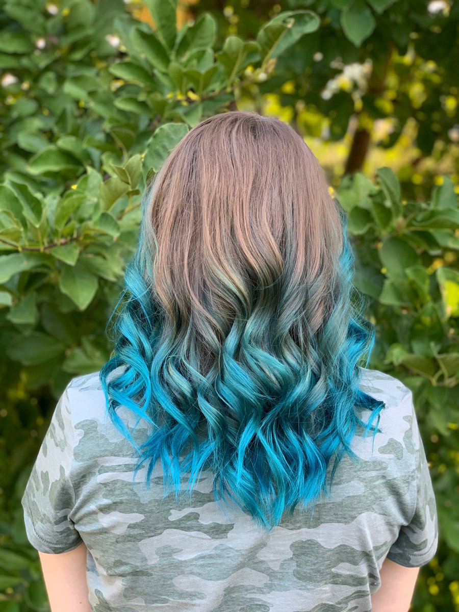 So I colored my hair blue yesterday