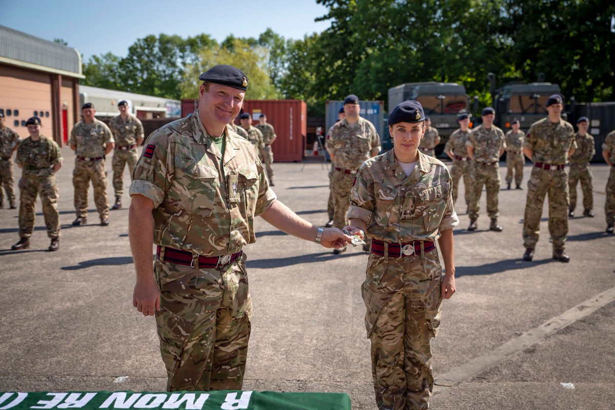 RMonREM's tweet photo. An emotional weekend for most that trained this wkend, from Promotions and Medals being presented to OC farewells. The CO presented 3 promotions and 2 VRSM’s to socially distanced members of 100 Fd Sqn(M). 100 &amp; 108 Fd Sqn bade farewell to Major Stockman and Major Phillips https://t.co/VixRCvC05M