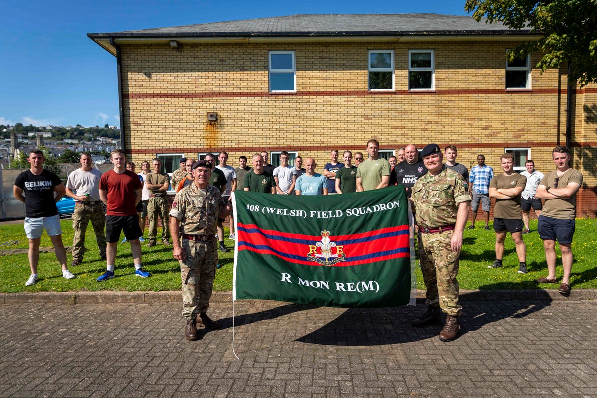 RMonREM's tweet photo. An emotional weekend for most that trained this wkend, from Promotions and Medals being presented to OC farewells. The CO presented 3 promotions and 2 VRSM’s to socially distanced members of 100 Fd Sqn(M). 100 &amp; 108 Fd Sqn bade farewell to Major Stockman and Major Phillips https://t.co/VixRCvC05M