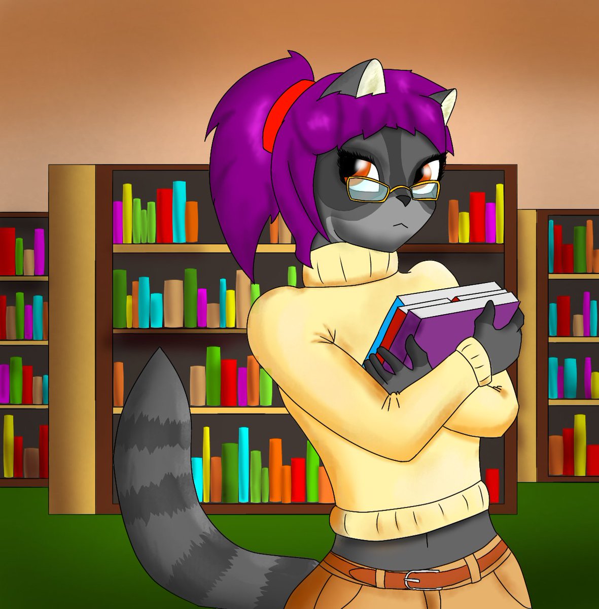 digitaldragon28's tweet photo. A raccoon girl borrowing some books, does anyone still read books?
#digitalart #digital #drawing #digitaldrawing #anthroart #anthro #furryart #furry #raccoon #female #flasses #library #books #femalefurry #raccoongirl https://t.co/b1xIx799vc