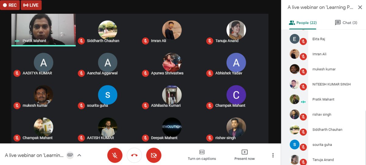 CognitionSchool's tweet photo. Glimpses of the 'Live Webinar' on 'Learning Professional English' held today, August 9, 2020. https://t.co/A1VeNuT20L