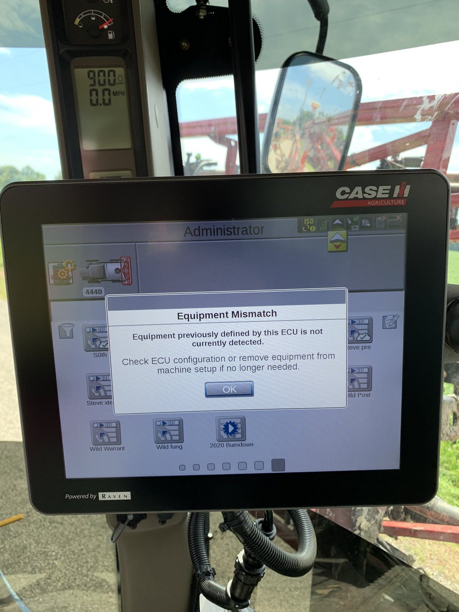 Does anyone have a contact at Raven that can help me diagnose this issue today? 20 acres of fungicide to go for the year and we are down in the field.