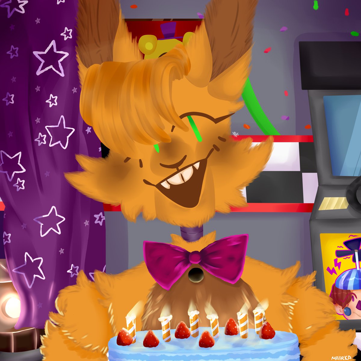 Monika48256026's tweet photo. I drew Spring Bonnie, who gives you a cake. And Afton, who doesn't give you a cake #fnaf #fnaf1 #fnaf2 #fnaf3 #fnaf4 #fnafsl #fnaf_ffps #fredbearfamilydiner #fnaffanart #FiveNightsAtFreddys #Spring_Bonnie #Spring_Bonnie_fnaf #WilliamAfton #William_Afton #Souls https://t.co/YnKGp2WWA2
